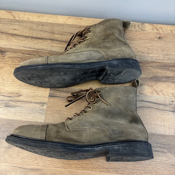 Oliver Cabell SB 1 Lace Up Boot Suede w/ Leather Laces Brown Men’s - Picture 10 of 10